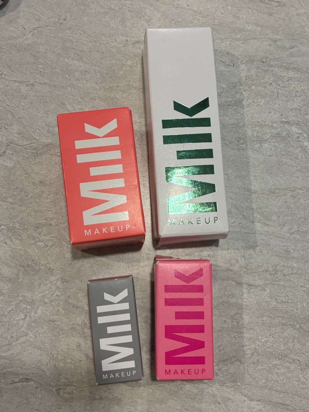 Milk Makeup Lip & Cheek Tint Pack - Pink, Coral, Gray, White